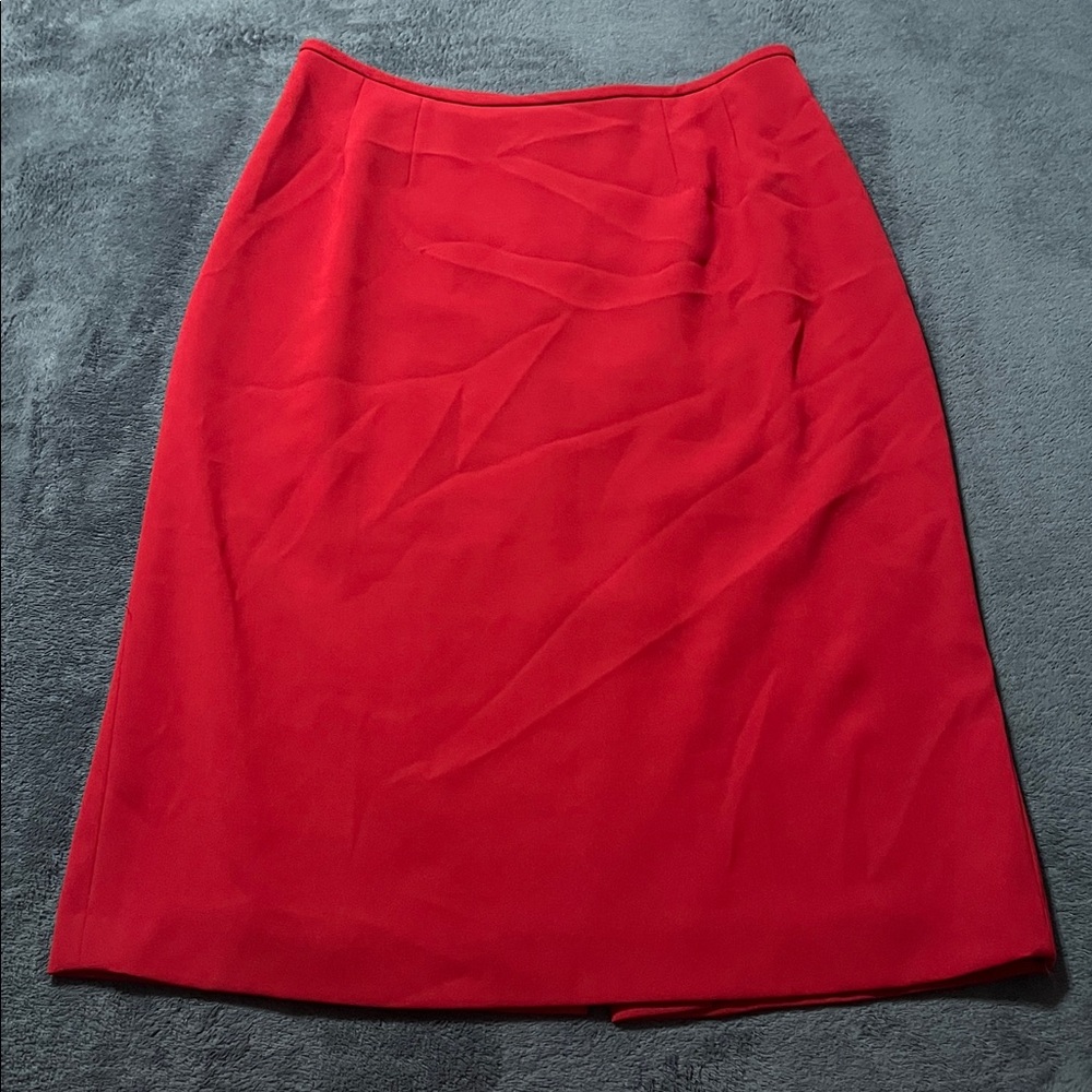 Kasper women’s size 4 straight pencil skirt deep red office business formal wear